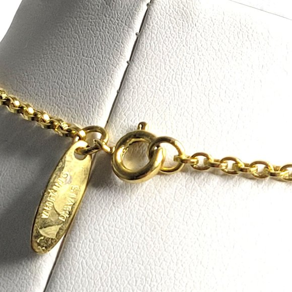 Whiting and Davis Intaglio Frosted Cameo Pendant Necklace 21" Open Weave Vintage - Picture 7 of 12